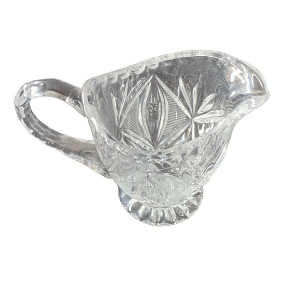 Vintage Crystal Footed Creamer Exquisite Design and Timeless Charm - Picture 8 of 13